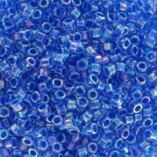 Miyuki delica Beads 11/0 - Blue lined crystal ab DB-77